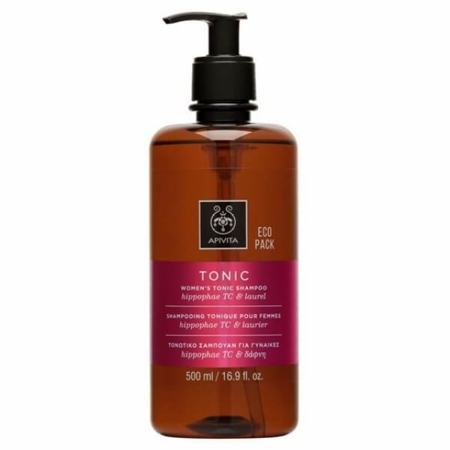 APIVITA - EcoPack Womens Tonic Τονωτικό Σαμπουάν με Ιπποφαές & Δάφνη | 500ml