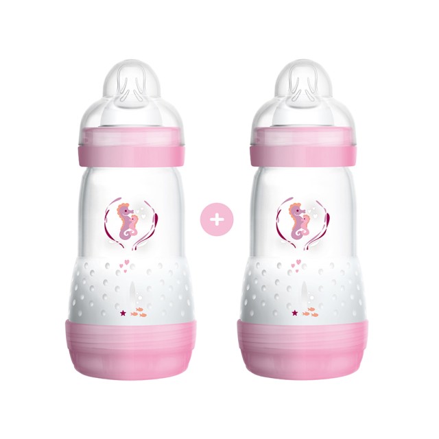 MAM - Set Easy Start Anti-Colic Μπιμπερό Pink 2m+ | 2x260ml