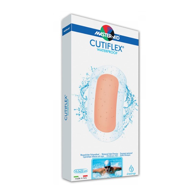 MASTER AID - Cutiflex Waterproof Γαζες 10,5x20cm | 5τμχ