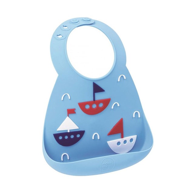 MAKE MY DAY - Baby Bib Boats 6m+ | 1τμχ