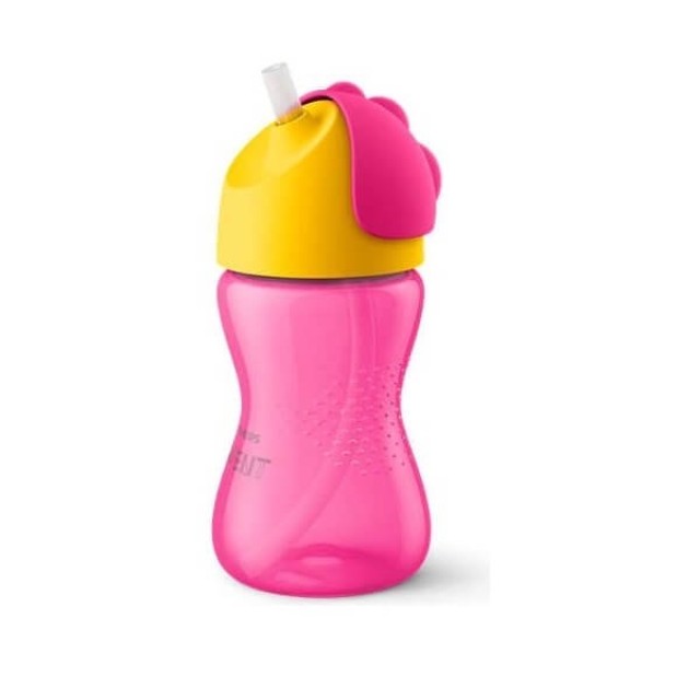 AVENT - Bendy Straw Cup 12m+ Ροζ / Κίτρινο | 300ml
