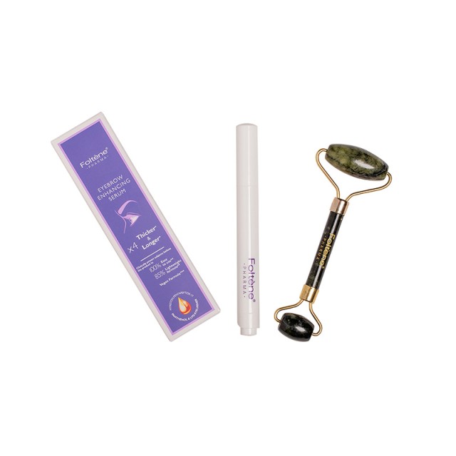 FOLTENE - Brow Mania Pack Serum Ενδυνάμωσης Φρυδιών (4ml) & Face Roller (1τμχ)