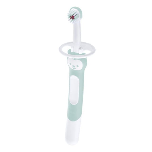 MAM - Training Brush Εκπαιδευτική οδοντόβουρτσα με ασπίδα προστασίας Τιρκουαζ 5m+ | 1τμχ