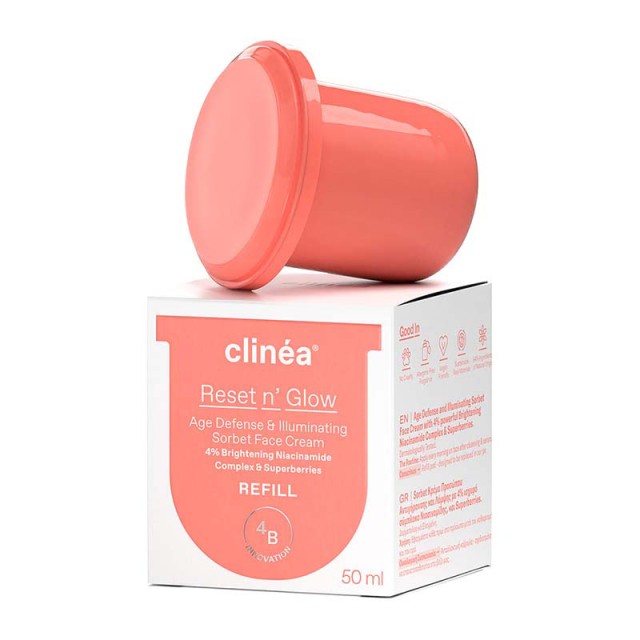 CLINEA - Reset n’ Glow Sorbet Refill Kρέμα προσώπου αντιγήρανσης και λάμψης | 50ml