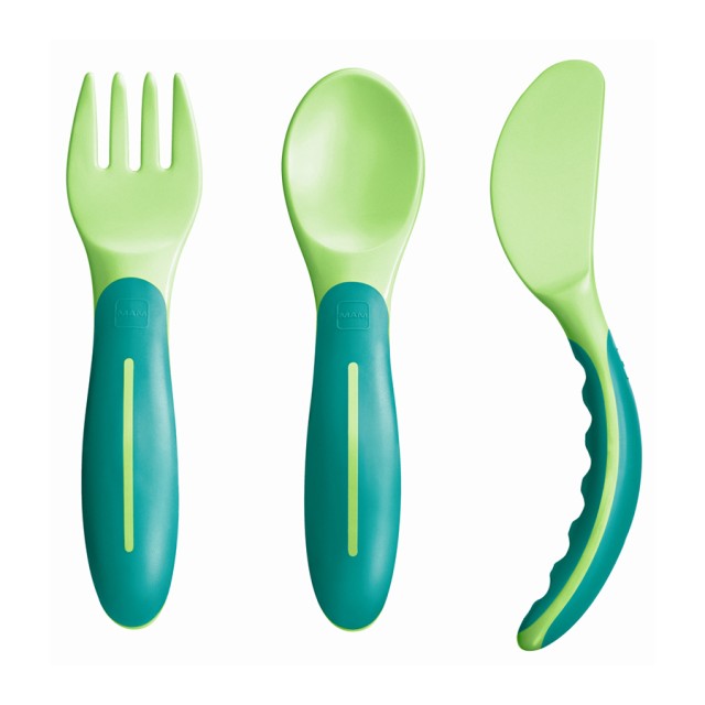 MAM - Baby’s Cutlery Green 6m+ | 3τμχ
