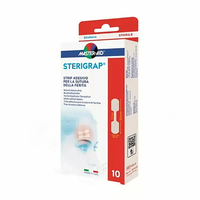 Master Aid Sterigrap Ταινία σύγκλισης τραυμάτων 8mmx2.5mmx32mm 10τμχ