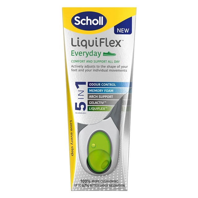 SCHOLL - LiquiFlex EveryDay 5 in 1 Technology Size S (36-41) Aνατομικοί Πάτοι | 1pair