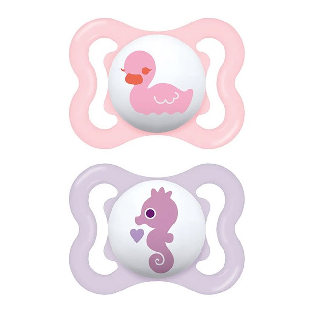 MAM - Air Πιπίλα Σιλικόνη 2-6m Girl (120SG) | 2τμχ