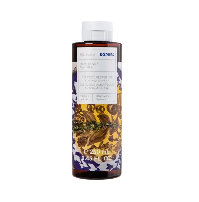 Korres Thyme Honey Αφρόλουτρο σε Gel Πούδρα 250ml