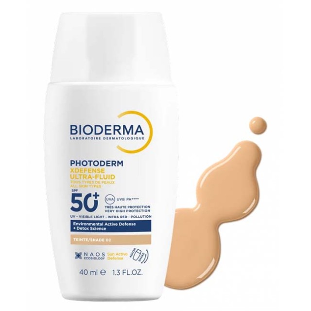 Bioderma Photoderm XDefense Ultra-Fluid Shade 02 Spf50+, 40ml