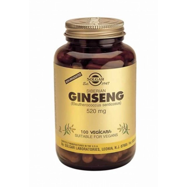 SOLGAR - Siberian Ginseng 520 mg | 100 Vegetable caps