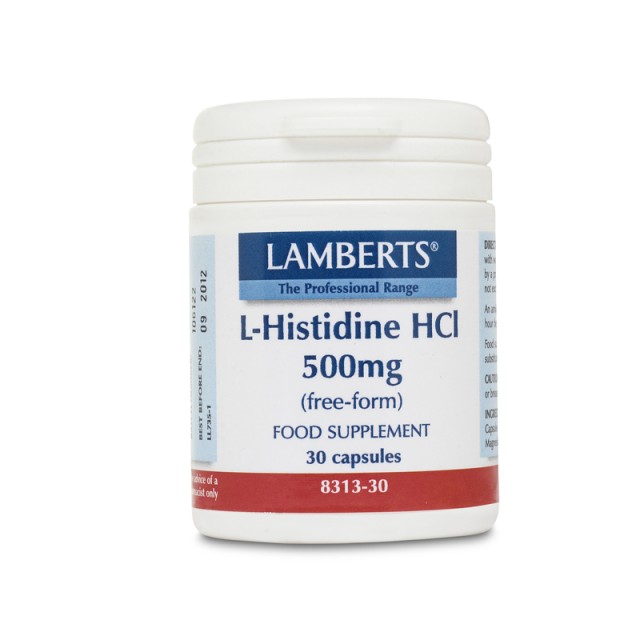 Lamberts L-Histidine HCI 500mg 30 κάψουλες