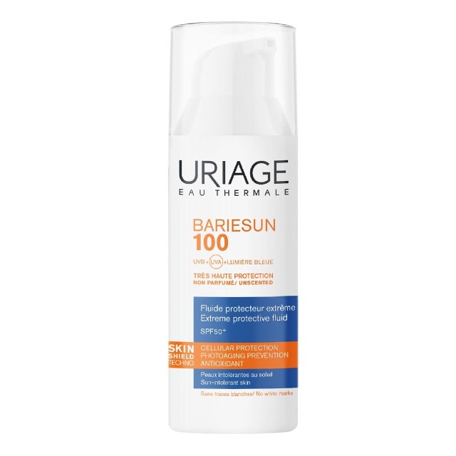 Uriage Bariesun 100 Extreme Protective Fluid Αντηλιακό Προσώπου Υψηλής Προστασίας SPF50+ 50ml