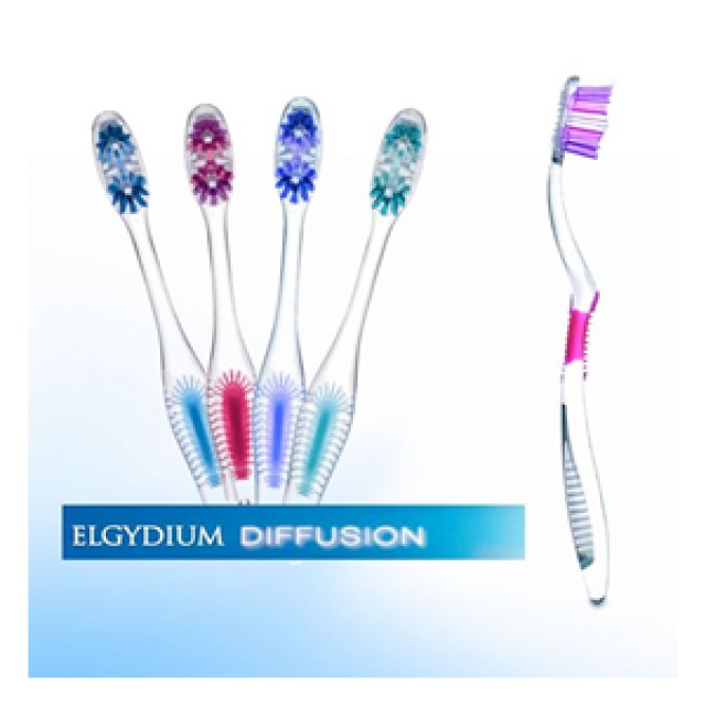 ELGYDIUM - Diffusion Soft Toothbrush (Ροζ) | 1τμχ