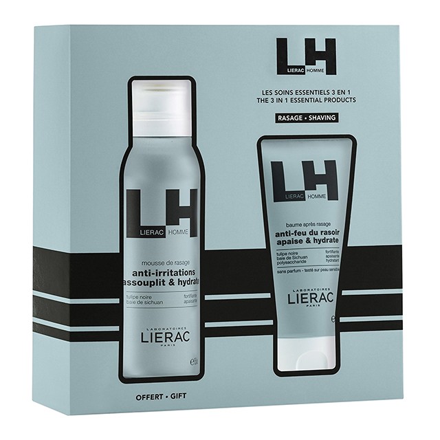 LIERAC -  Homme Promo After Shave Balm (75ml) & Δώρο Anti-Irritations Shaving Foam (150ml)