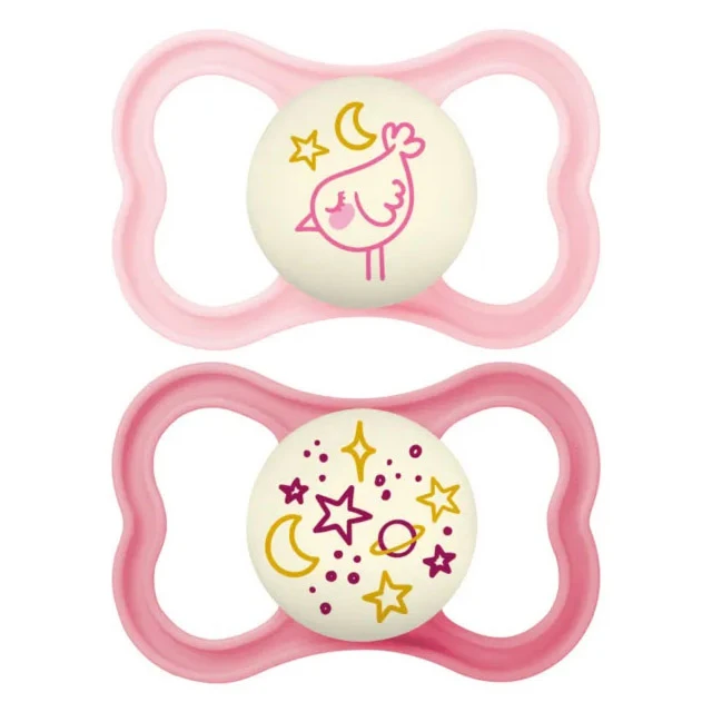 MAM - Supreme Night Better Together Colours of Nature Πιπίλα Σιλικόνης 6-16m Girl (248SG) | 2τμχ