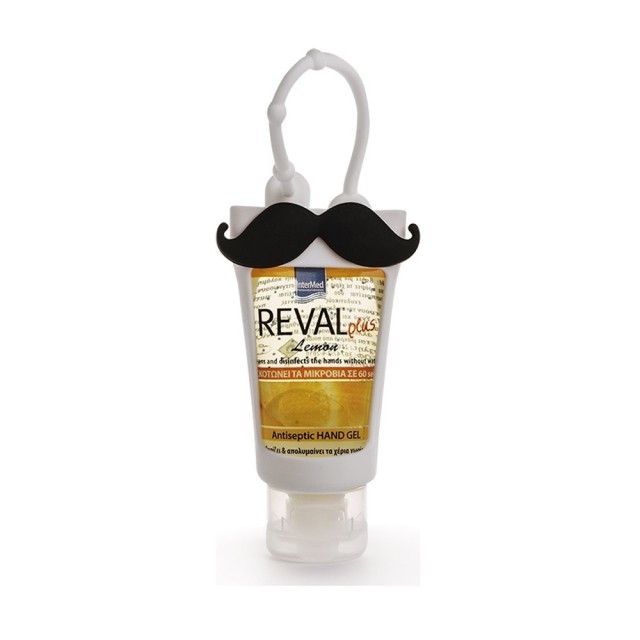 INTERMED - Reval Plus Lemon Kids Antiseptic Hand Gel Moustache Case| 30ml