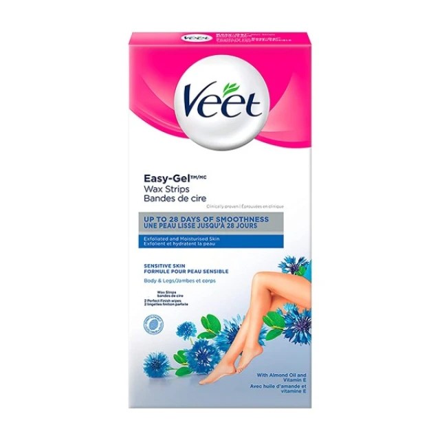 VEET - Easy Gel Ταινίες Αποτρίχωσης για Ευαίσθητο Δέρμα | 16τμχ