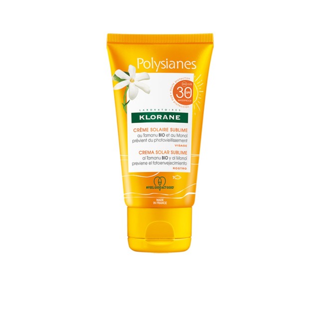 KLORANE - POLYSIANES Sublime Sun Cream for Face SPF30 | 50ml