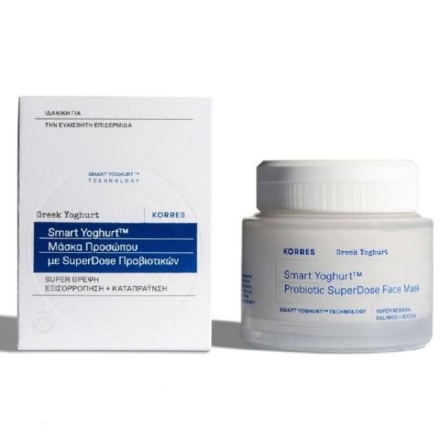 Korres Smart Yoghurt Μάσκα Προσώπου με Superdose Προβιοτικών 100ml