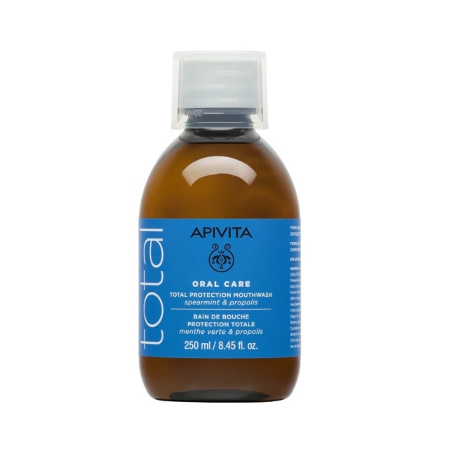 APIVITA - Natural Dental Care Φυσικό Στοματικό Διάλυμα με Πρόπολη & Δυόσμο| 250ml