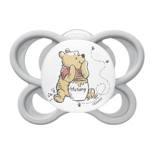 Nuk Disney Πιπίλα Σιλικόνης Γκρι για 0-6 μηνών