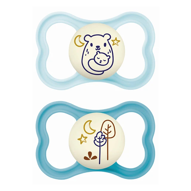 MAM - Air Night Colours of Nature Πιπίλα Σιλικόνης 6-16m Boy (217SB) | 2τμχ
