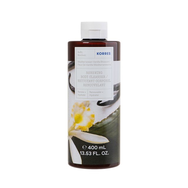 KORRES - Mediterranean Vanilla Blossom Renewing Body Cleanser Shower Gel | 400ml