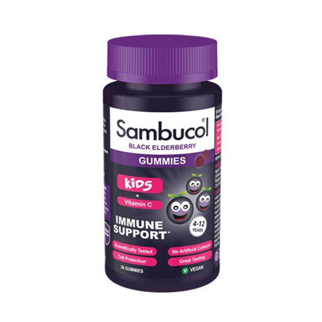 SAMBUCOL - Black Elderberry For Kids + Vitamin C | 30gummies