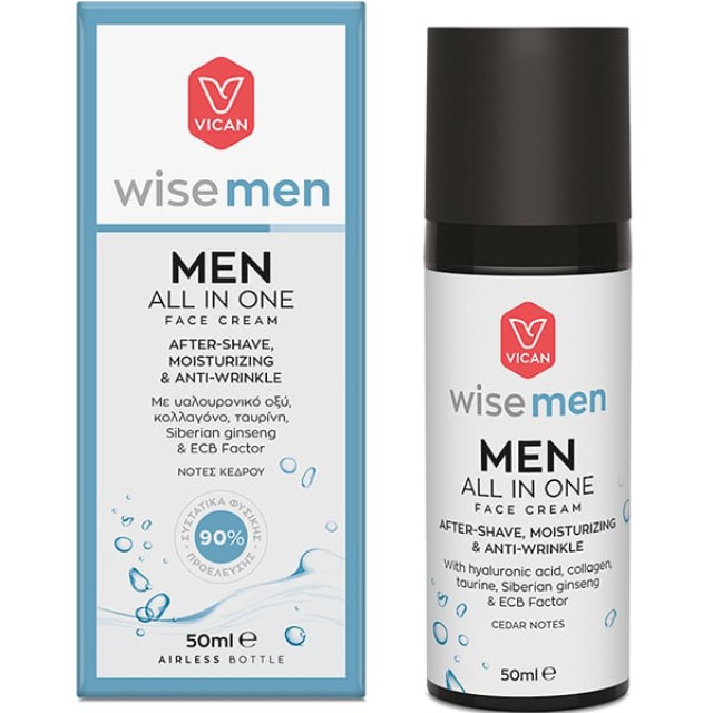 VICAN - Wise Men All in One After Shave & All Day Face Cream | 50ml