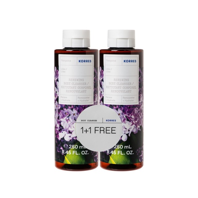 KORRES - Renewing Body Cleanser Lilac (1+1 ΔΩΡΟ) | 2x250ml