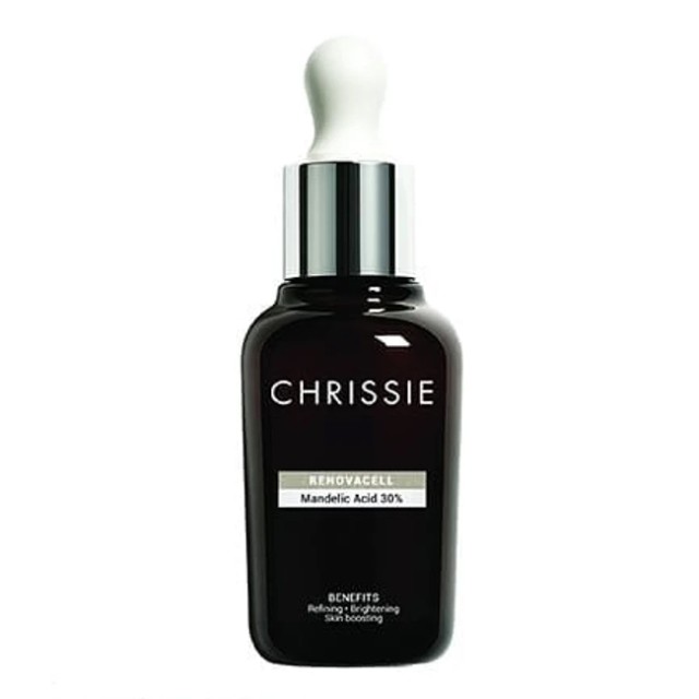 Chrissie Renovacell Mandelic Acid 30% Απολεπιστικός Ορός Προσώπου για Λάμψη, 30ml