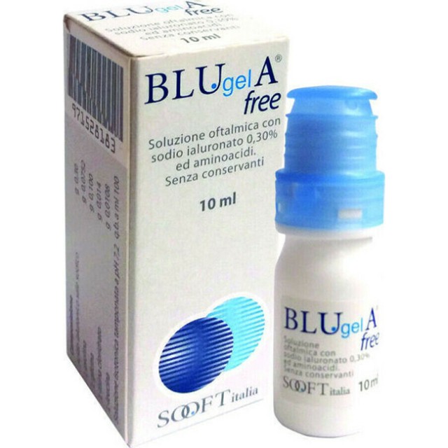 Sooft Italia Blugel A Free Eye Drops Οφθαλμικές Σταγόνες με Υαλουρονικό Οξύ 10ml