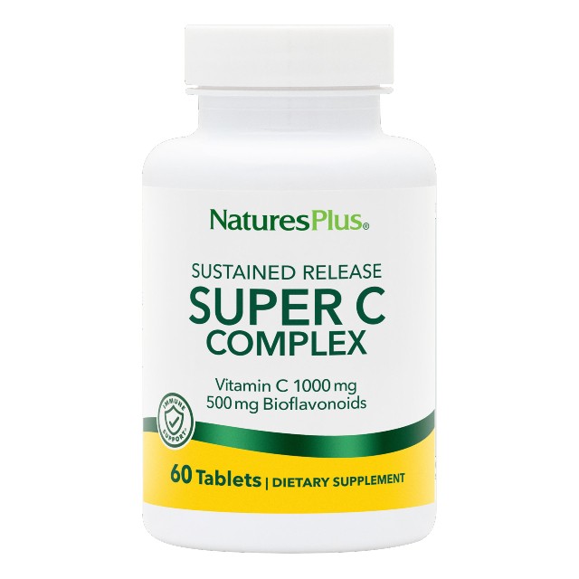 Natures Plus Super C Complex 1000mg Βιταμίνης C με rose hips 60tabs