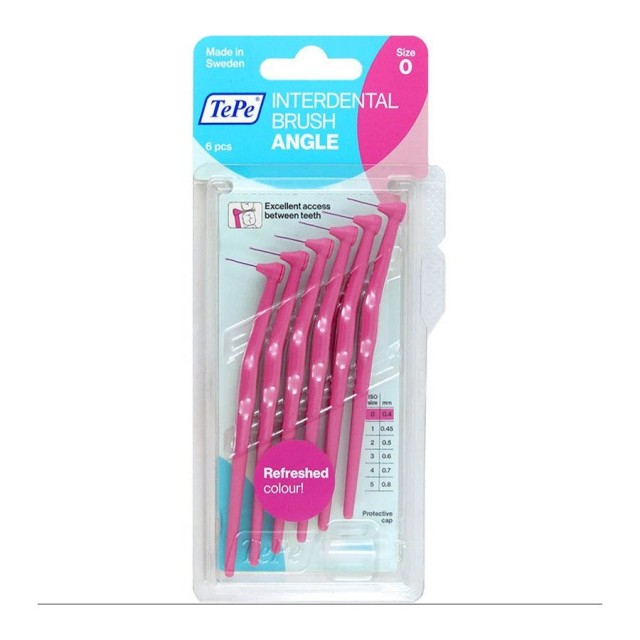 TePe - International Brush Angle TePe Angle No.0 Ροζ 0,4mm| 6τμχ