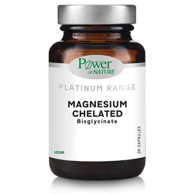 Power Of Nature Platinum Range Magnesium Chelated Bisglycinate 30caps