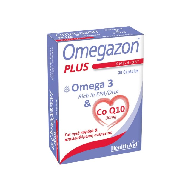 HEALTH AID - Omegazon PLUS (Ω3 & CoQ10)  | 30 caps