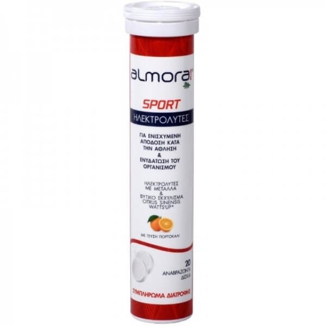 ELPEN - Almora Plus Sport Electrolytes Πορτοκάλι | 20 αναβράζοντα δισκία 