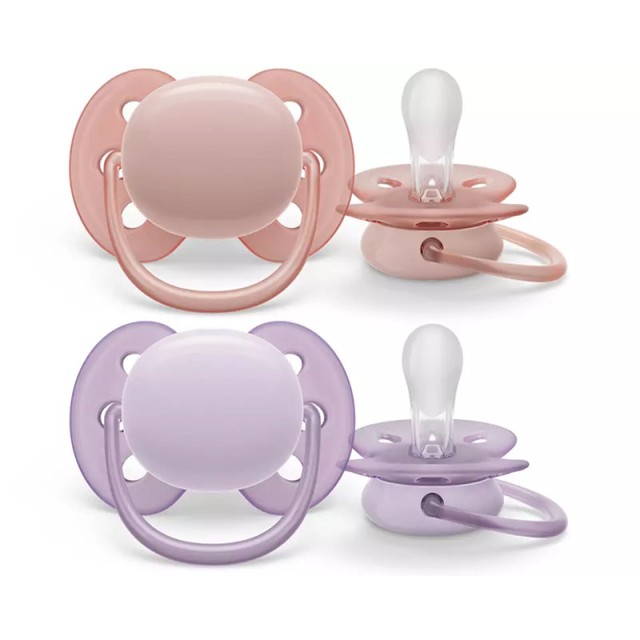 AVENT - Ultra Soft Πιπίλα 0-6m SCF091/31 Ροζ | 2τμχ