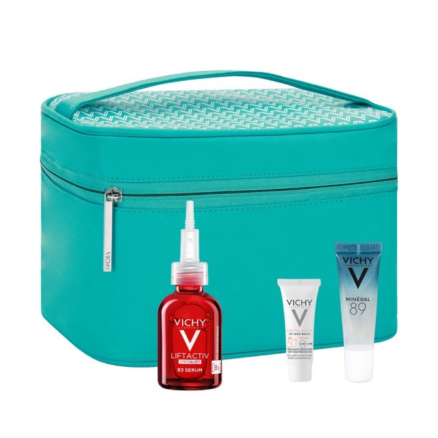 VICHY - Liftactiv Specialist B3 Serum (30ml) & ΔΩΡΟ Mineral 89 (10ml) & Capital Soleil UV-Age Daily SPF50 (3ml) & Πρακτικό Νεσεσέρ