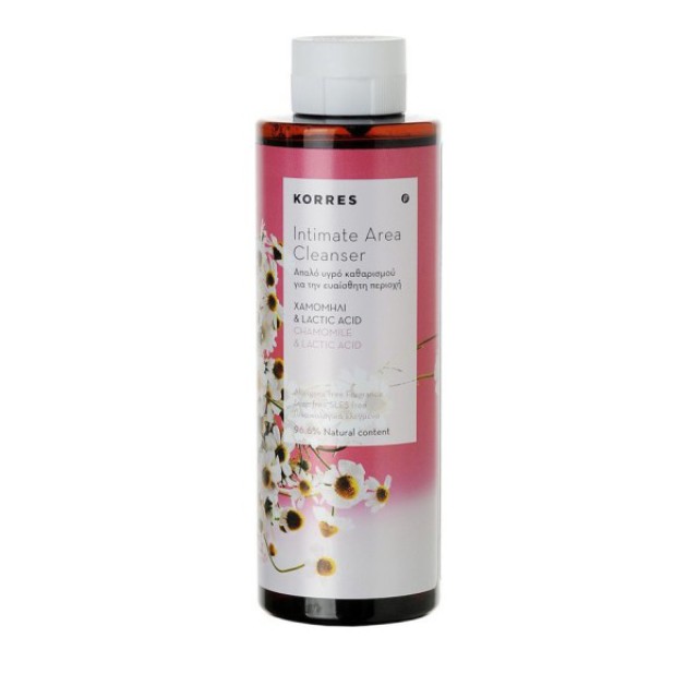 Korres - Intimate Area Cleanser Καθαρισμός Ευαίσθητης Περιοχής με Χαμομήλι & Lactic Acid, 250ml