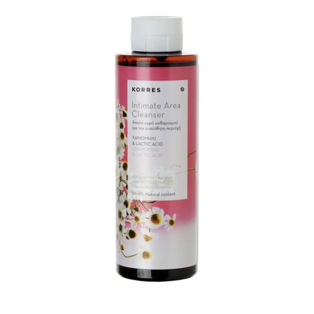 Korres - Intimate Area Cleanser Καθαρισμός Ευαίσθητης Περιοχής με Χαμομήλι & Lactic Acid, 250ml