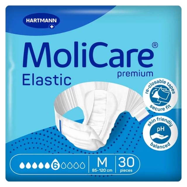 Hartmann Molicare Premium Elastic Πάνες Ακράτειας 6 Drops Medium 30τμχ