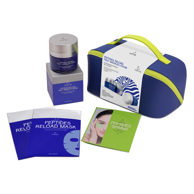 YOUTH LAB - Value Set Peptides Reload First Wrinkles Cream (50ml) & ΔΩΡΟ  Peptides Reload Hydra-Gel Eye Patches 1(pair) & Peptides Reload Mask (2τμχ) & Νεσεσέρ