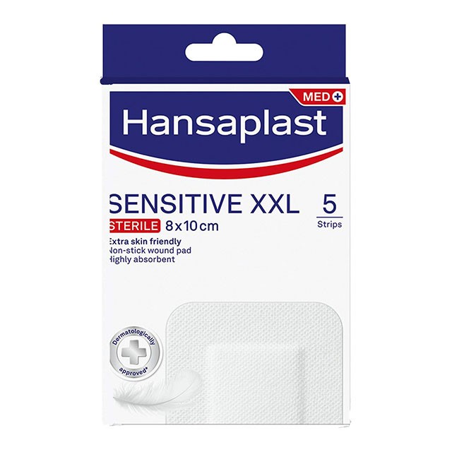 HANSAPLAST - Sensitive XXL Λωρίδες 8x10cm | 5τμχ