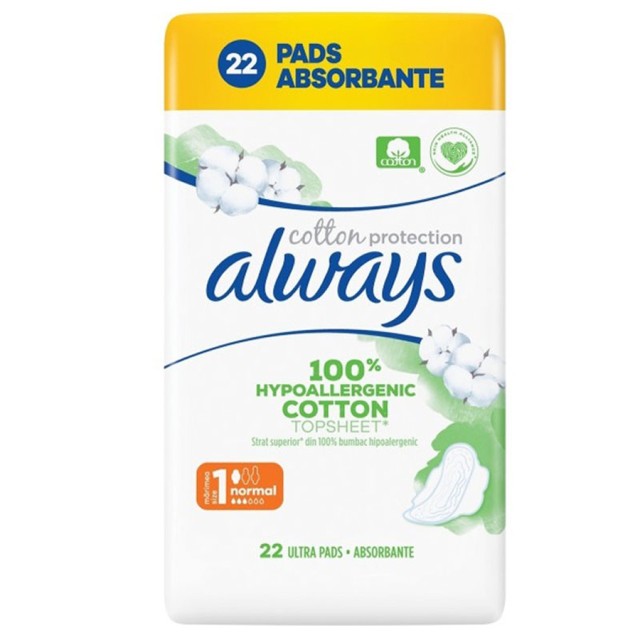ALWAYS - Cotton Protection Size 1 Normal | 22τμχ