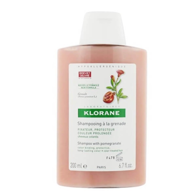 KLORANE - Shampoo Grenade Βαμμένα Μαλλιά | 200ml