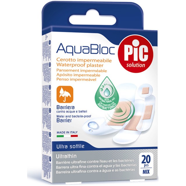 PIC SOLUTION - Aqua Bloc Αδιάβροχα Τσιρότα | 20τμχ