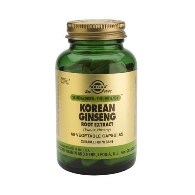 SOLGAR - Korean Ginseng Root Extract | 60veg.caps