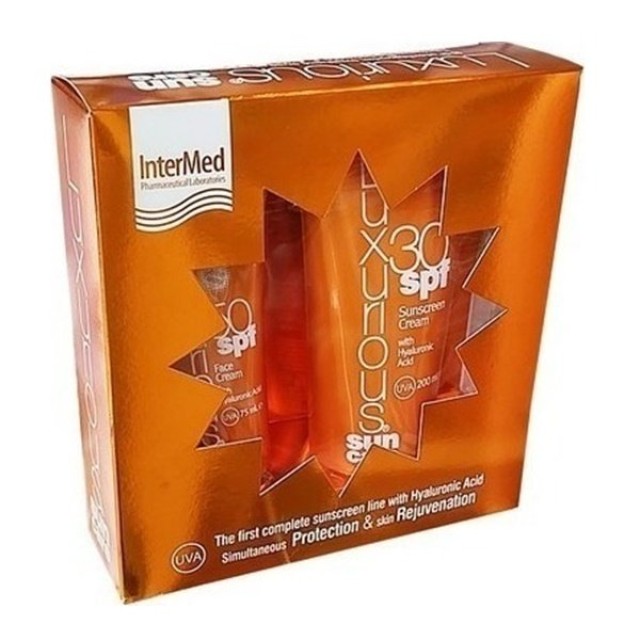 LUXURIOUS - Sun Care Pack Medium Protection Face Cream SPF50 (75ml) & Sunscreen Cream SPF30 (200ml)